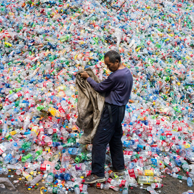 Bottled water pollution